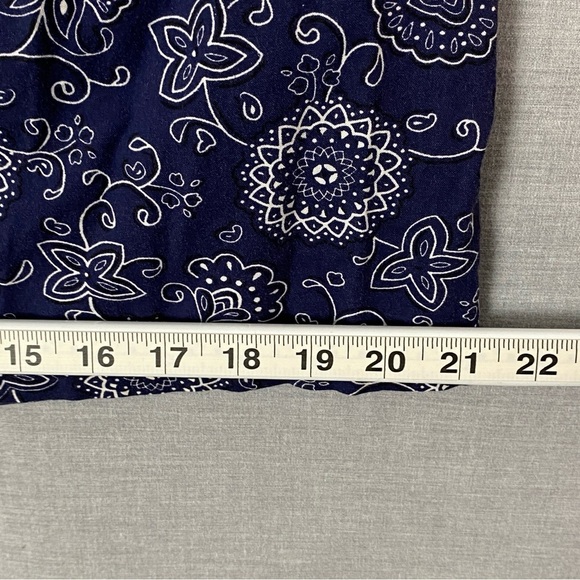 Reitmans Halter Neck Sundress Blue Paisley Cotton Sz 13 - Picture 9 of 10